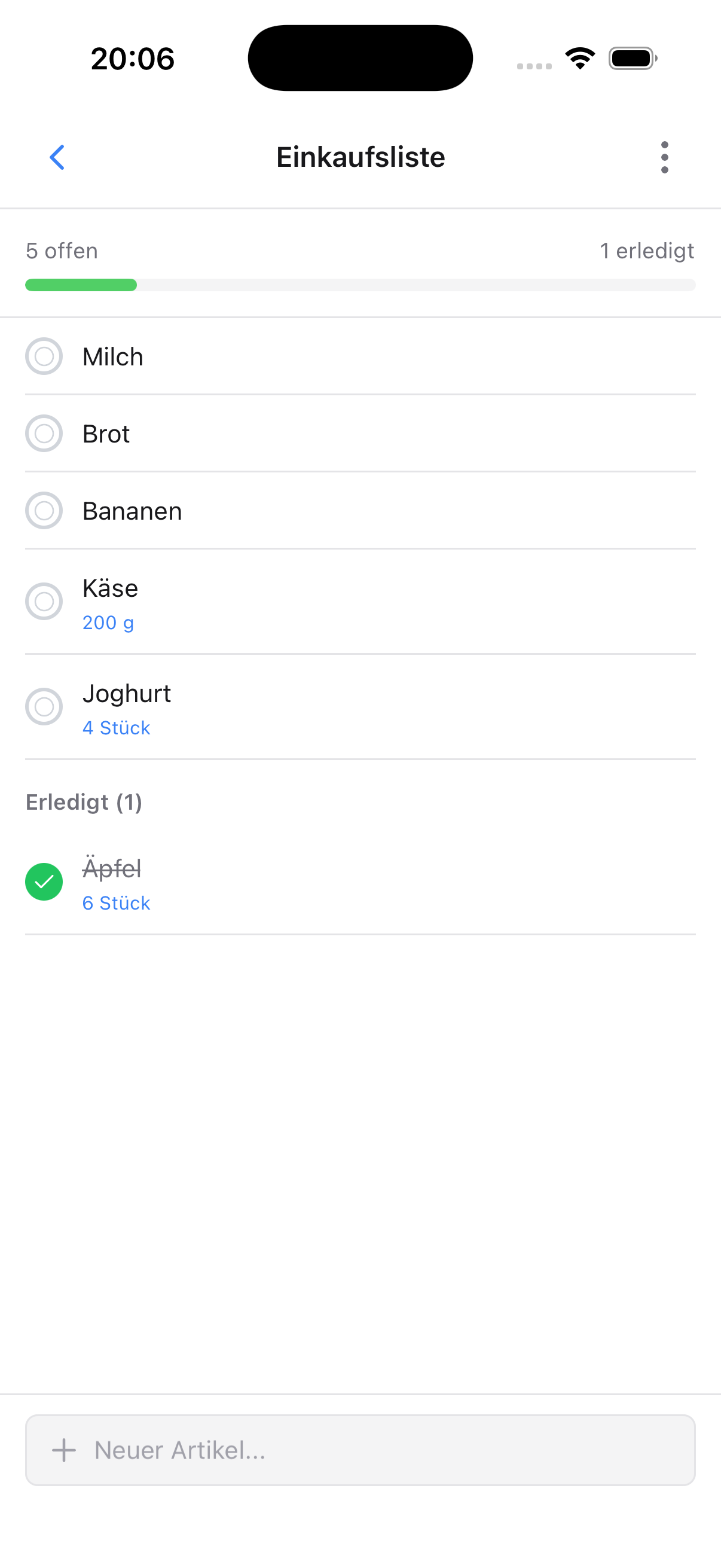 einkaufsliste